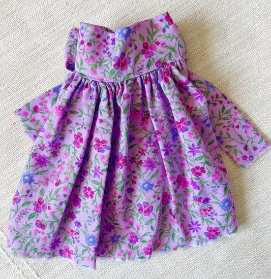 Purple Floral Tie Dress