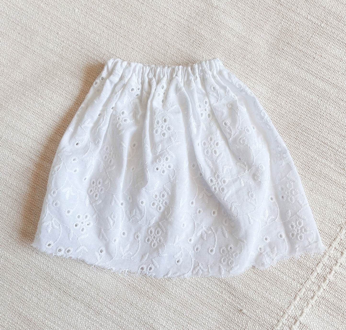 White Eyelet Skirt