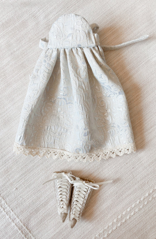 Princess Pinafore and Lace-Up Boots Set