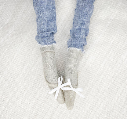 Linen Headband and Sock Shoes Set