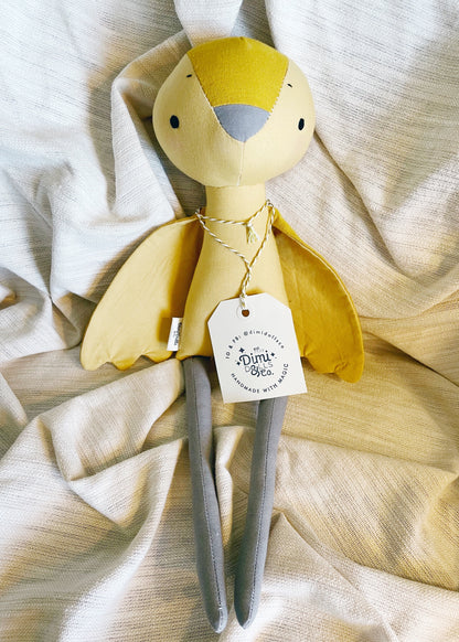 Canary Birdie with Daisy Scarf