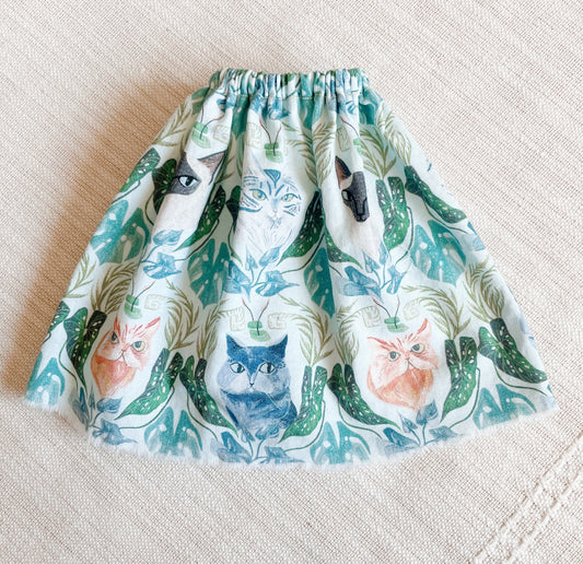 Feline Foliage Skirt