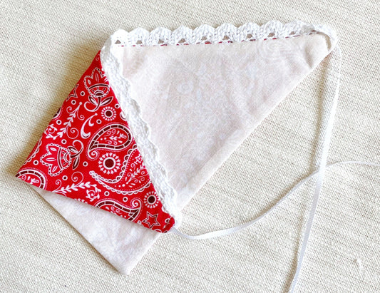 Red/Cream Paisley Kerchief